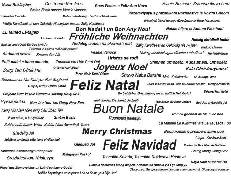 Buon Natale E Buon Anno In Tutte Le Lingue.Buon Natale E Felice Anno Nuovo Artigiano Del Software