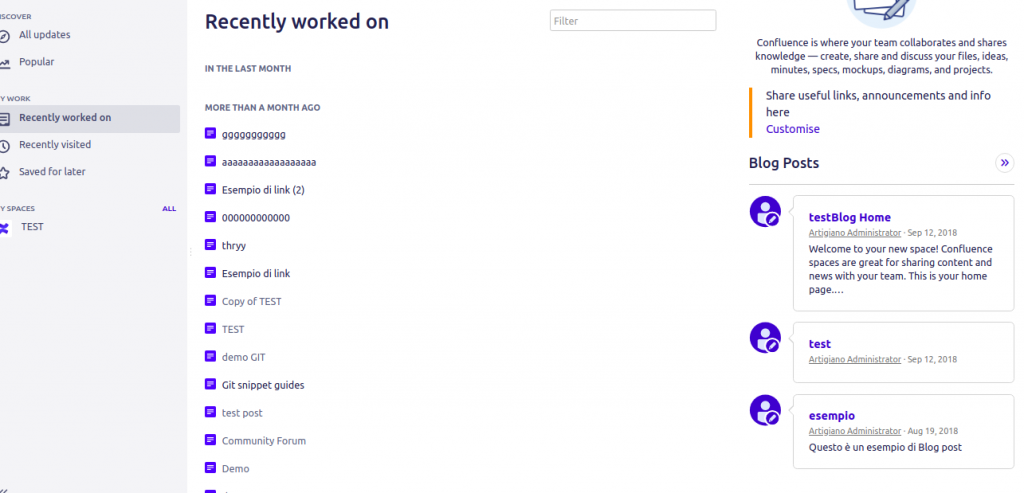Lively blogs per Confluence & Template for Blog post #2 - Artigiano Del ...